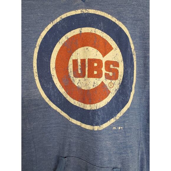 Women's Majestic Threads MLB Chicago Cubs Vintage Feel Raglan | Size Medium - Picture 4 of 7